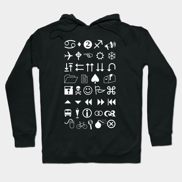 Classic Font Images Hoodie by Dellan